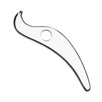 Ferramenta de massagem Allshow Gua Sha em aço inoxidável 4x19 cm Ferramenta de massagem Allshow Gua Sha em aço inoxidável 4x19 cm