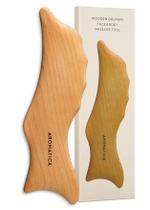 Ferramenta de massagem AROMATICA Wooden Dolphin Face & Body Gua Sha Ferramenta de massagem AROMATICA Wooden Dolphin Face & Body Gua Sha