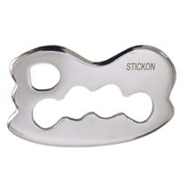 Ferramenta de massagem por raspagem Gua Sha STICKON em aço inoxidável