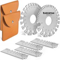 Ferramenta de medição de medidor de fio e ferramenta de medição de espessura de metal: 2 conjuntos