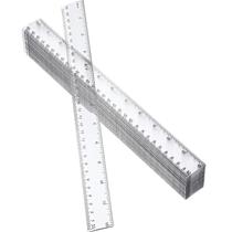 Ferramenta de medição de plástico transparente Ruler EBOOT, pacote com 50 cm