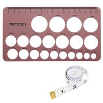 Ferramenta de medição de tamanho de flange de mamilo Nipple Ruler Momcozy