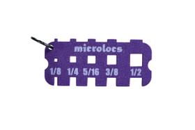 Ferramenta de medição Ruler Dunbar Technology Microlocs roxa Ferramenta de medição Ruler Dunbar Technology Microlocs roxa