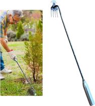 Ferramenta de remoção de ervas daninhas de jardim operada por pé com alça longa de 50 cm