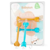 Ferramenta de remoção de meleca e limpeza de orelhas de bebê Babysun 3 em 1 Ferramenta de remoção de meleca e limpeza de orelhas de bebê Babysun 3 em 1