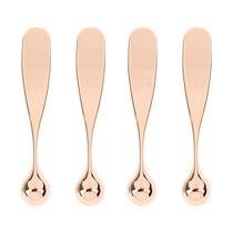 Ferramenta de rolo para olhos de metal LINYUEARUI 4 peças dourado rosé