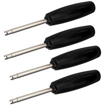 Ferramenta de torque para núcleo de válvula VOTNMIC, 4 peças, preto e prata