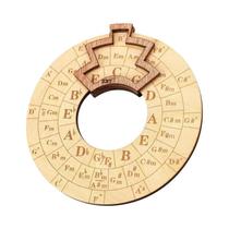 Ferramenta De Transposição Musical Roda Do Círculo De Quintos Em Madeira Para Amantes Da Música