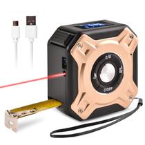 Ferramenta digital de fita de medição de distância a laser Black Gold Ferramenta digital de fita de medição de distância a laser Black Gold