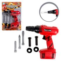 Ferramenta Infantil Furadeira Parafusadeira Brinquedo Pilha Ferramenta Infantil Furadeira Parafusadeira Brinquedo Pilha