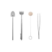 Ferramenta Jardinagem Inox Pa Ancinho Pinça Mini Jardim 4un Ferramenta Jardinagem Inox Pa Ancinho Pinça Mini Jardim 4un