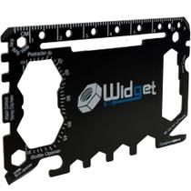 Ferramenta Multifunção W4W Widget 43 em 1, tamanho de cartão de crédito, preta Ferramenta Multifunção W4W Widget 43 em 1, tamanho de cartão de crédito, preta