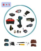 Ferramenta Multifuncional 21V Brushless Profissional 8+1 Parafusadeira com Maleta Ferramenta Multifuncional 21V Brushless Profissional 8+1 Parafusadeira com Maleta