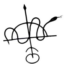 Ferramenta para Assentamento de Oxossi com Cobra Ferramenta para Assentamento de Oxossi com Cobra