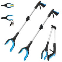 Ferramenta Reacher Grabber GrabRunner de 32 cm com azul magnético, pacote com 2 unidades