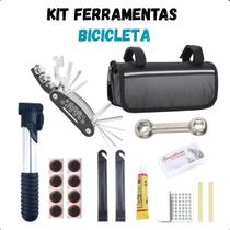 Ferramentas bike com espátulas e chaves diversas.