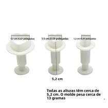 Ferramentas De Decoração De Bolo De Coração 3 Unidades / Conjunto Cortador De Biscoitos Plunger