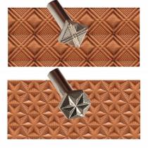 Ferramentas de estampagem de couro PANSHIYON 2 PCS para trabalhar couro Ferramentas de estampagem de couro PANSHIYON 2 PCS para trabalhar couro