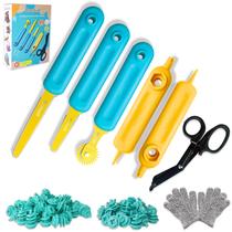 Ferramentas de papelão Kizzikids 129 peças com caixa de ferramentas para crianças a partir de 5 anos