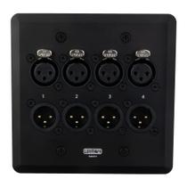 Ferramentas de som de placa de parede WallCat 8 Analog AES3 DMX Intercom