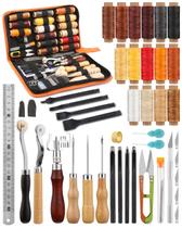 Ferramentas de trabalho em couro BUTUZE Leather Craft Kit 66 unidades com bolsa Ferramentas de trabalho em couro BUTUZE Leather Craft Kit 66 unidades com bolsa