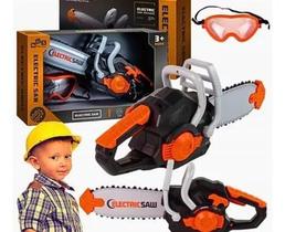 Ferramentas Motosserra Elétrica C/ Óculos Brinquedo Infantil - 99 TOYS