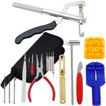 Ferramentas relojoeiro manutenção + alicate saca ponteiro Ferramentas relojoeiro manutenção + alicate saca ponteiro