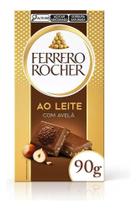 Ferrero Rocher Tablete Ao Leite: Avelã & Chocolate Premium