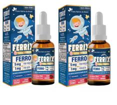 Ferrix 30 Ml Flora Nativa - Sabor Morango kit 2 unidades