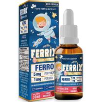 Ferrix 30ml Infantil Suplemento de Ferro Sabor Morango Flora Nativa