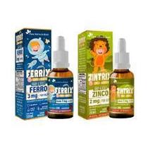 Ferrix 30ml + Zintrix 20ml Sabor Morango - Flora nativa do Brasil