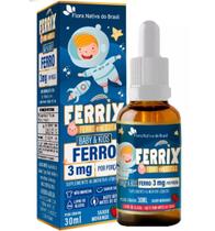 Ferrix kids ferro gts 30ml sab morango flora nativa
