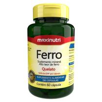 Ferro 100% IDR Maxinutri com 60 Cápsulas