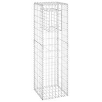 Ferro à prova de ferrugem Gabion Basket Post VidaXL 15,7x15,7x55,1 cm