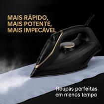 Ferro a Vapor 2400w 480ml Roupas Reservatório Profissional Tecidos Base Cerâmica Rapidez Potente Ferro a Vapor 2400w 480ml Roupas Reservatório Profissional Tecidos Base Cerâmica Rapidez Potente