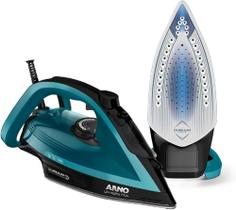 Ferro A Vapor Arno Ultragliss Plus C/ Base Durilium Airglide - Azul - 110v