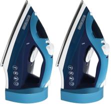 Ferro a Vapor BLACK+DECKER 1200W com Cabo Retrátil Pacote com 2 Ferro a Vapor BLACK+DECKER 1200W com Cabo Retrátil Pacote com 2
