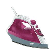 Ferro A Vapor Elétrico Arno Steamgliss Base Cerâmica Rosa Fsgc