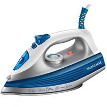 Ferro a Vapor Mondial Branco/Azul 1200W 127V - FVN-01-BL