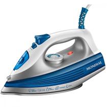 Ferro a Vapor Mondial Branco/Azul 1200W 220V - FVN-01-BL Ferro a Vapor Mondial Branco/Azul 1200W 220V - FVN-01-BL