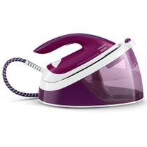 Ferro a Vapor Philips Walita Branco e Roxo PerfectCare Compact Essential com Função Autolimpeza - GC6842