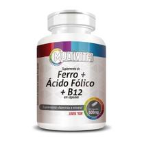 Ferro + Ácido Fólico + Vitamina B12 500mg 60 Caps - Flora Nativa do Brasil