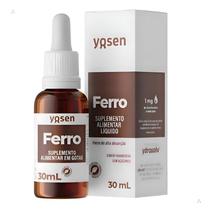 Ferro Bisglicinato Suplemento Líquido Ydrosolv Yosen 30ml Sabor Framboesa