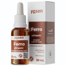FERRO BISGLICINATO YDROSOLV GOTAS 30mL ALTA E RAPIDA ABSORCAO YOSEN