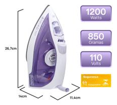 Ferro Blackdecker Fx1050 Vapor Autolimpeza Roupas Fácil 110v Ferro Blackdecker Fx1050 Vapor Autolimpeza Roupas Fácil 110v