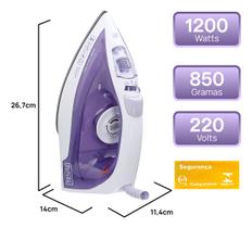 Ferro Blackdecker Fx1050 Vapor Autolimpeza Roupas Fácil 220v