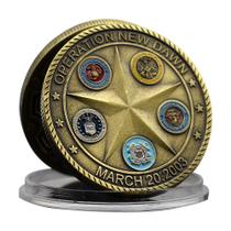 Ferro comemorativo Coin Operation New Dawn de 35 g com estrela de 5 pontas Ferro comemorativo Coin Operation New Dawn de 35 g com estrela de 5 pontas