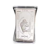 Ferro comemorativo Silver Bar American Buffalo de 1 onça