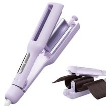 Ferro de frisar Hair Waver KAUGIC 4 em 1 ajustável roxo Ferro de frisar Hair Waver KAUGIC 4 em 1 ajustável roxo