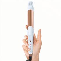 Ferro de ondulação Amovee Dual Voltage 2 em 1 25 mm branco de titânio Ferro de ondulação Amovee Dual Voltage 2 em 1 25 mm branco de titânio